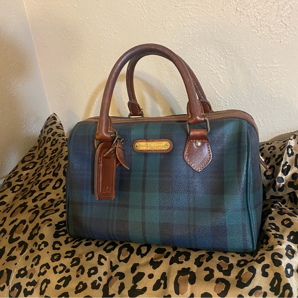 Vintage Ralph Lauren leather bowler bag